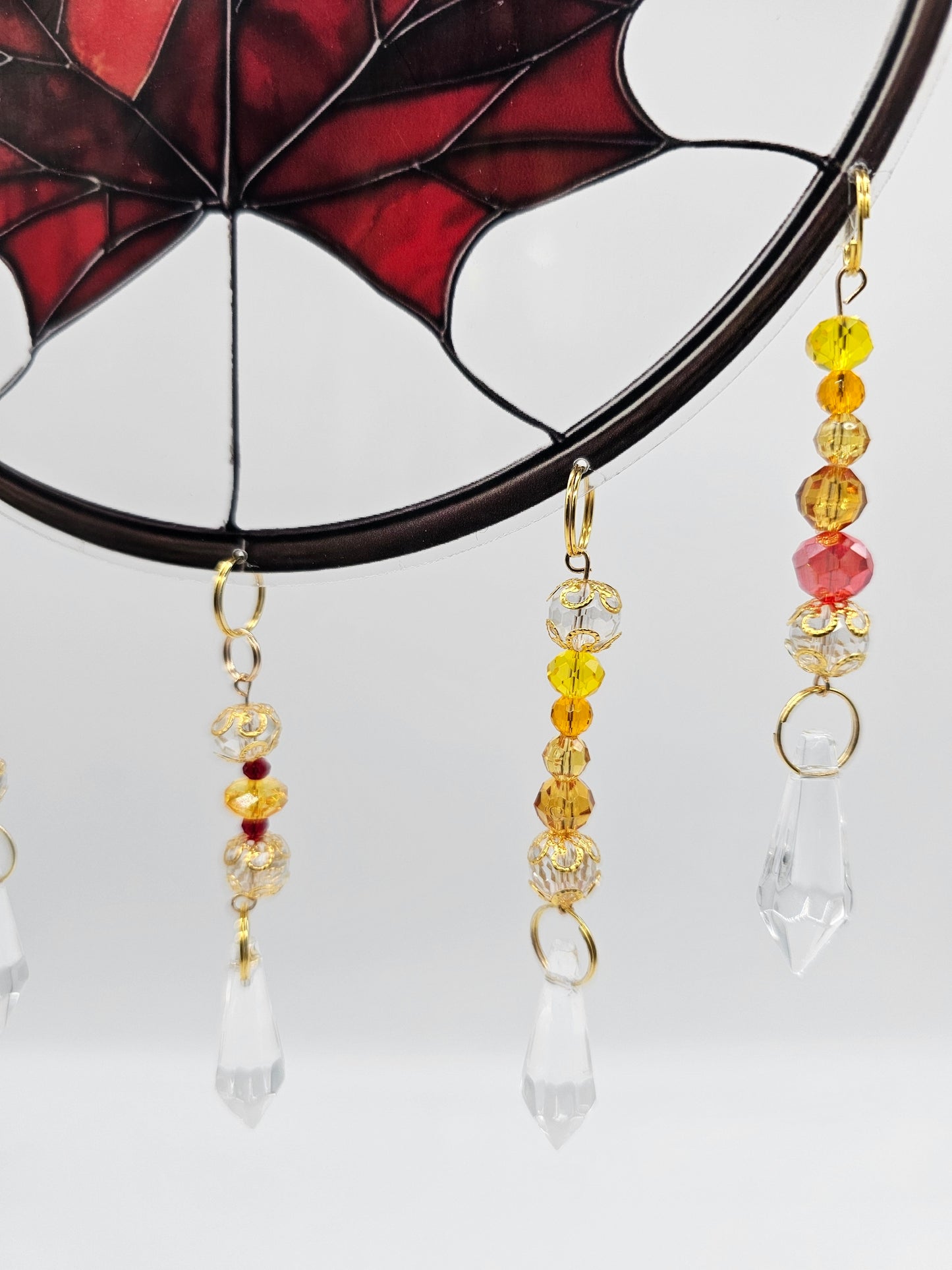 Round Maple Leaf Suncatcher