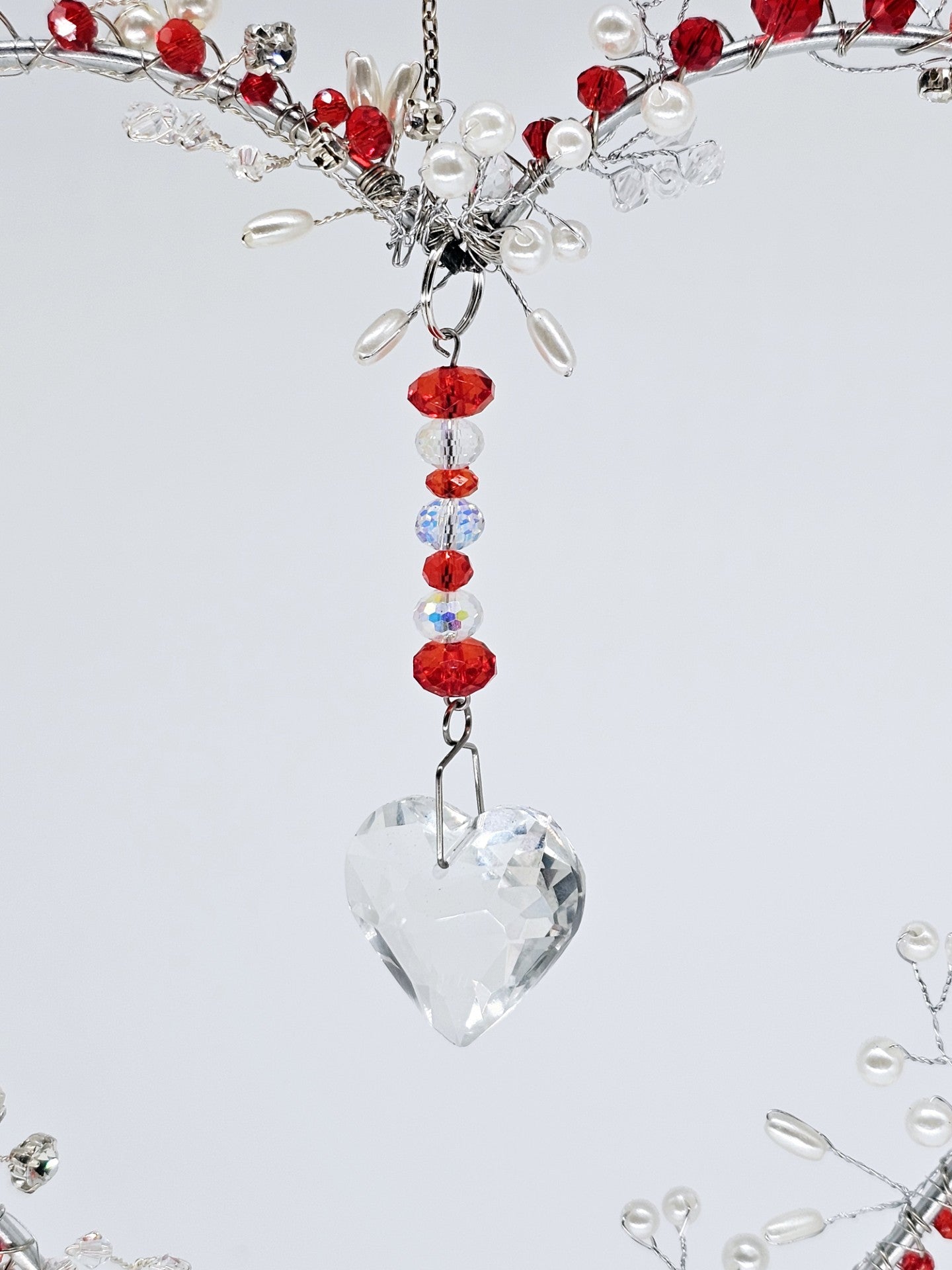 Pearl and Gem Embellished Heart