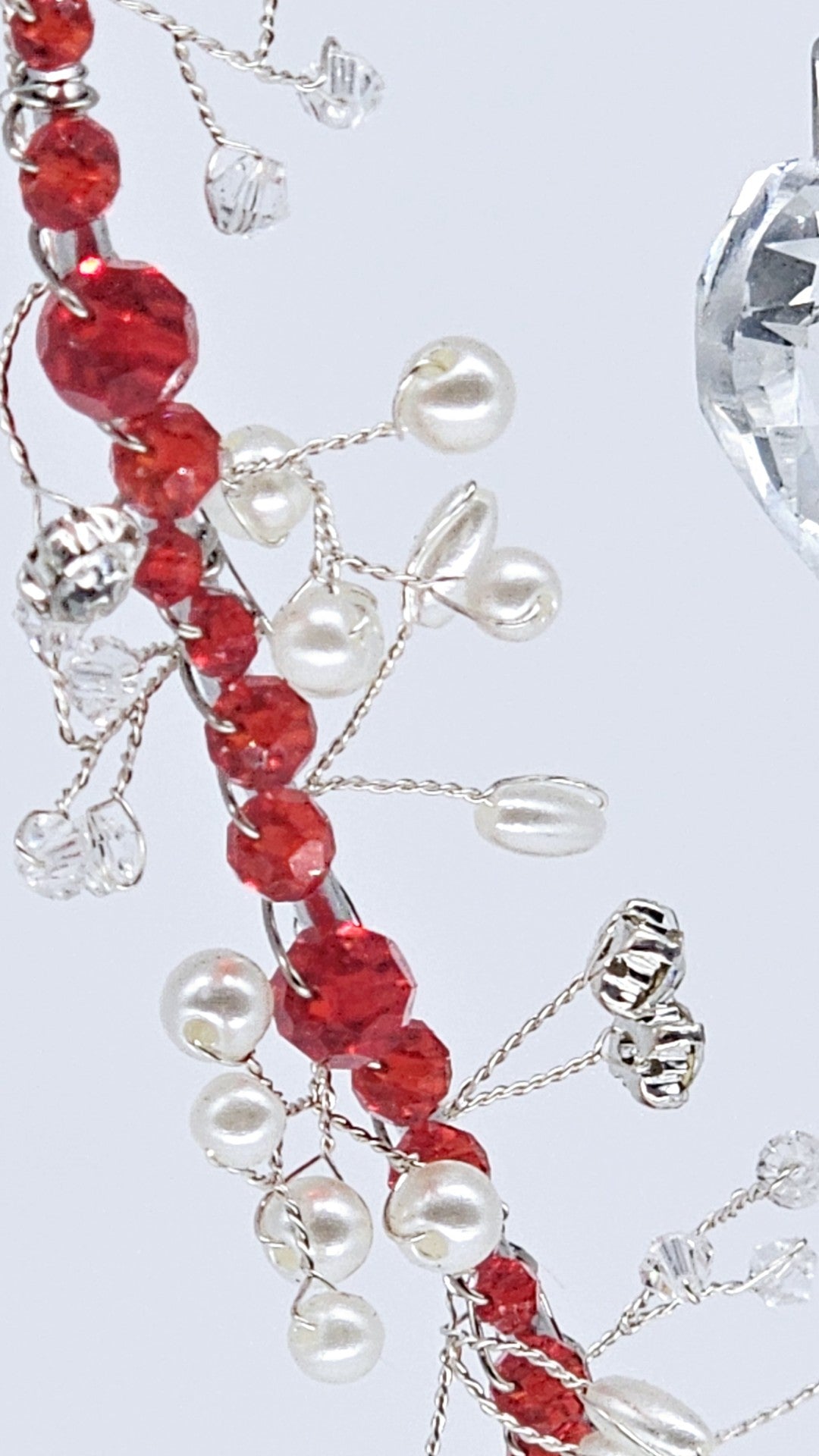 Pearl and Gem Embellished Heart