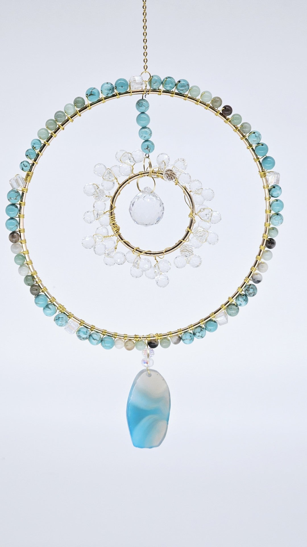 Turquoise Stone Suncatcher